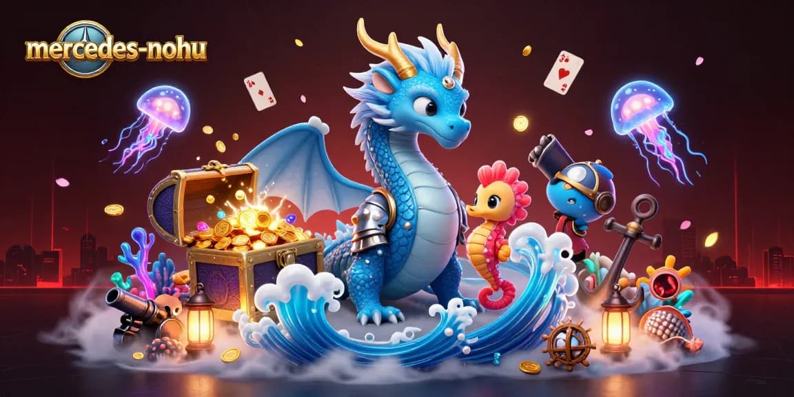 Experience thrilling mercedes-nohu gameplay with majestic dragons and rewarding treasures in this vibrant casino scene.