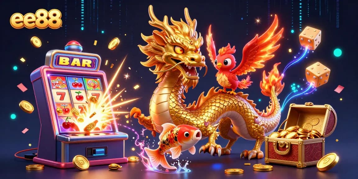 Engage with the exciting ee88 casino experience featuring vibrant symbols and dynamic characters.