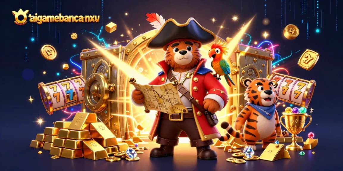 Join the adventure with taigamebancaanxu as the pirate captain bear and his crew find golden jackpots!