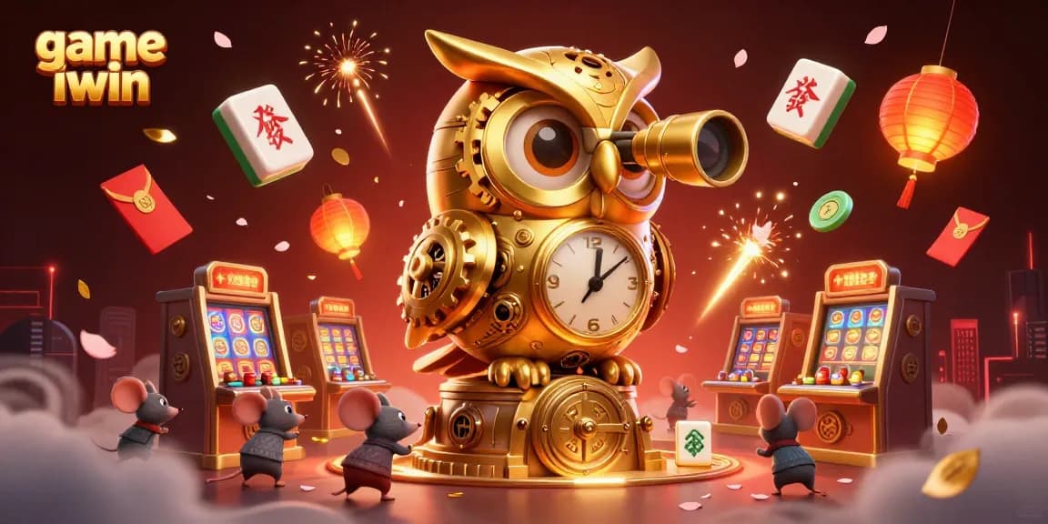 Engage with the game iwin excitement featuring a golden owl and animated casino elements.