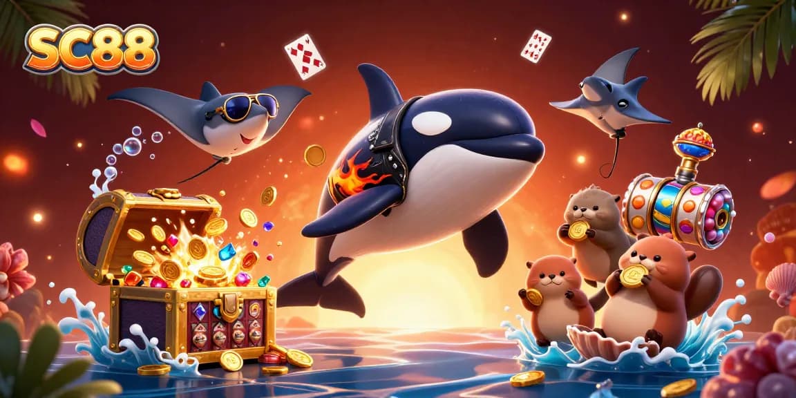 Join the excitement at SC88 with thrilling underwater treasures and playful sea characters!