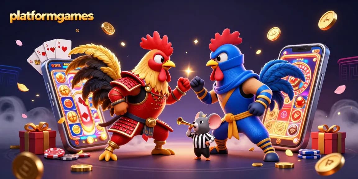 Engage in thrilling action with platformgames featuring dynamic roosters in an epic gamble standoff.