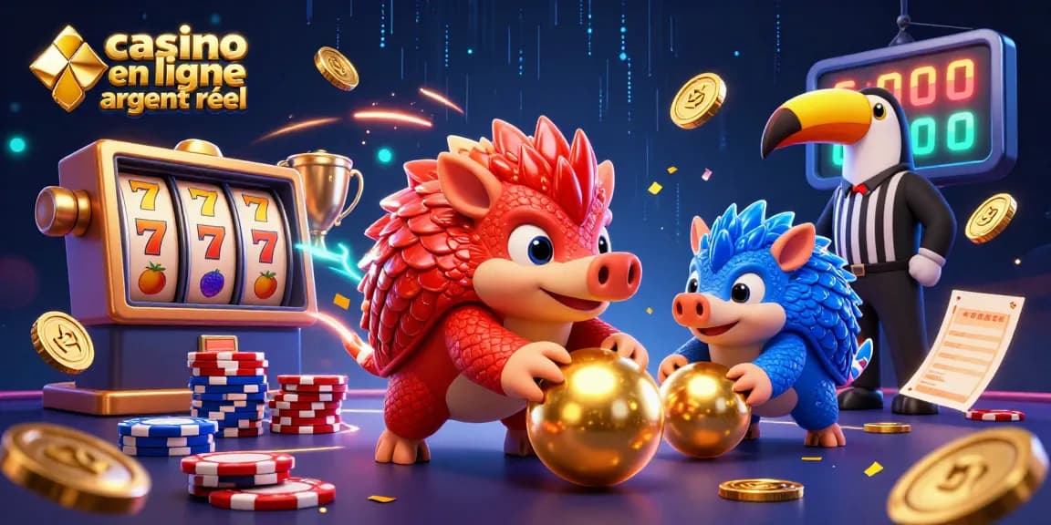 Jouer au casino en ligne argent réel avec les pangolins rivaux à travers des jetons de poker.
