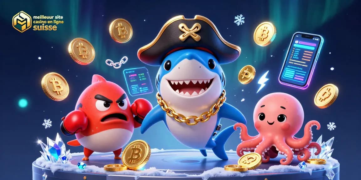 Explorez le meilleur site casino en ligne suisse avec des personnages animés captivants et des éléments de jeu dynamiques.