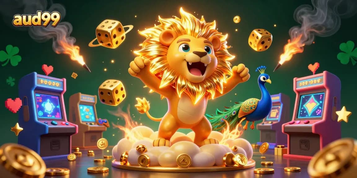 Engage in thrilling aud99 gaming adventures with vibrant casino characters and elements.
