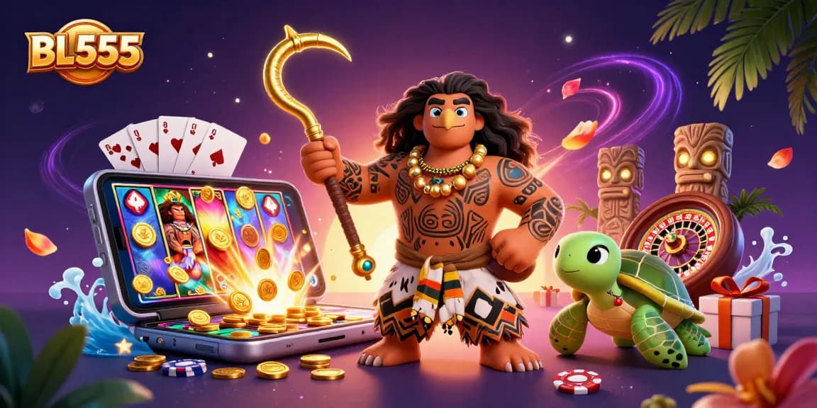 Experience exciting gameplay with BL555's vibrant slot games and rich 3D illustration elements.