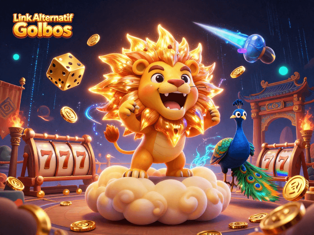 Engage with thrilling gaming action at Link Alternatif Golbos, featuring vibrant casino elements.