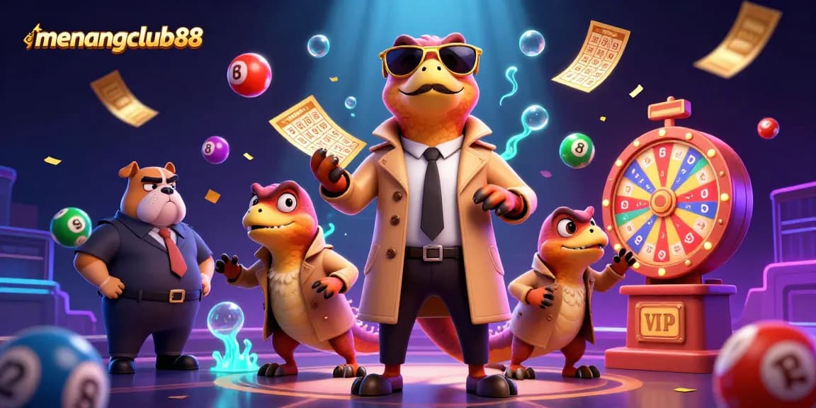 Engage with menangclub88 as raptors cleverly disguised attempt to enter a VIP lounge, amidst dynamic lottery elements.