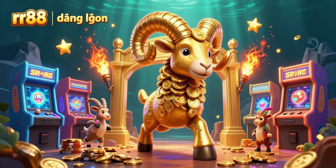 Play exciting games at rr88 | đăng nhập with the magnificent golden ram charging towards victory.
