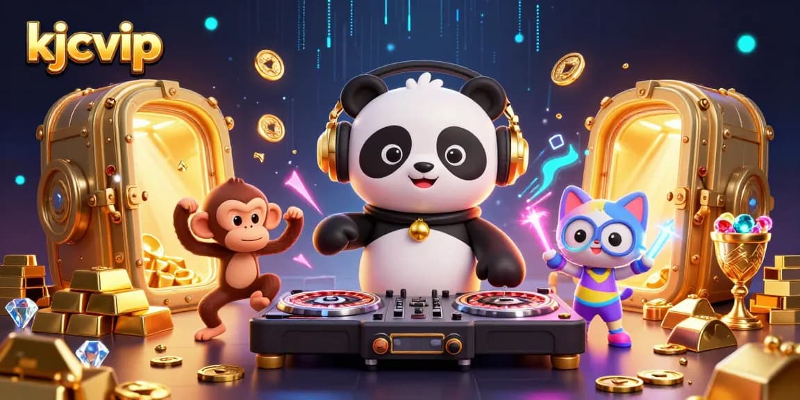 Experience thrilling gaming at kjcvip with vibrant characters in an exciting casino scene.