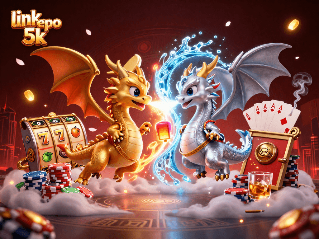 Engage with the thrill of slot gaming at link depo 5k featuring energetic dragons and vibrant game elements.