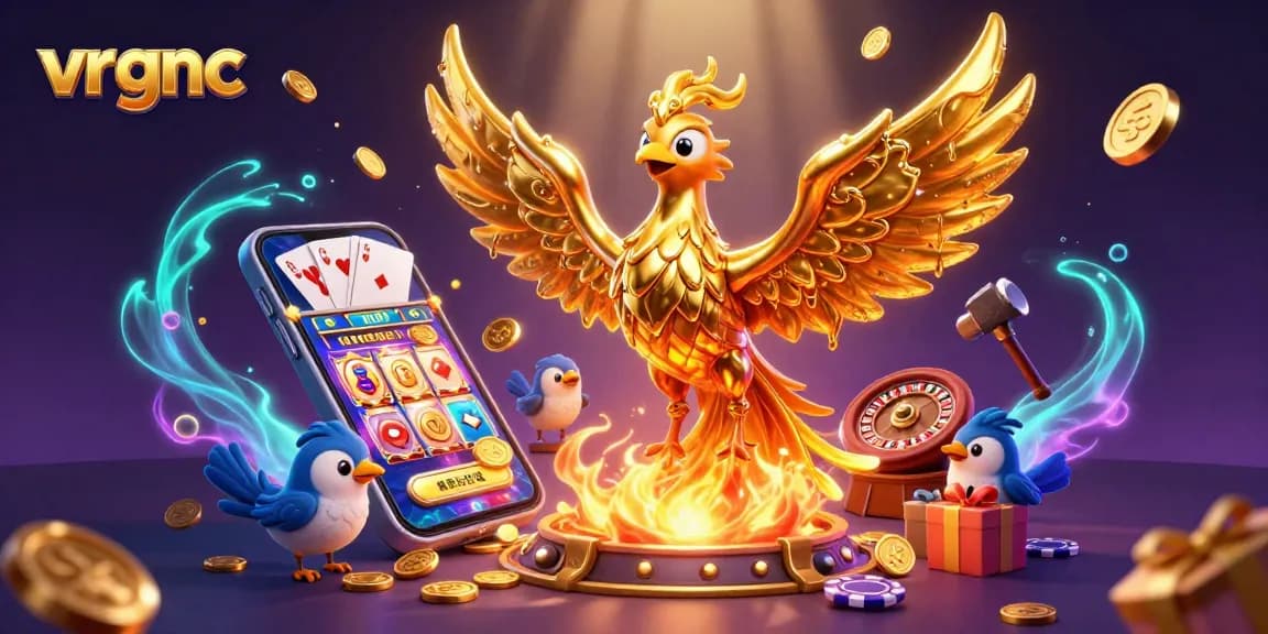 Spin to win at vrgnc with vibrant slot games, golden coins erupting everywhere!