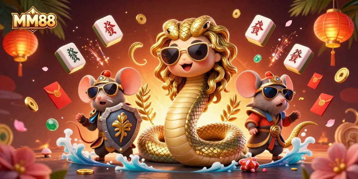 Engage with MM88's vibrant casino adventure featuring 3D characters and dynamic game elements.