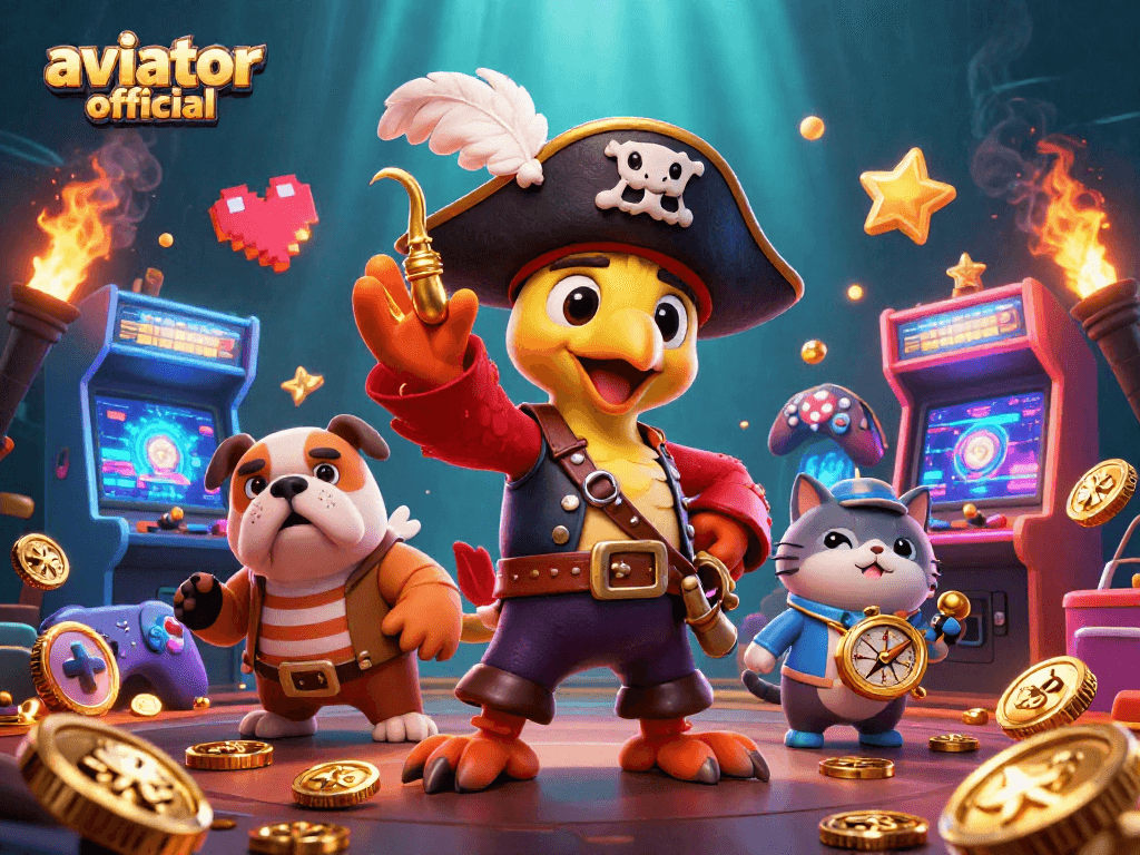 Play the Aviator official game with excitement in this vibrant, detailed 3D illustration.