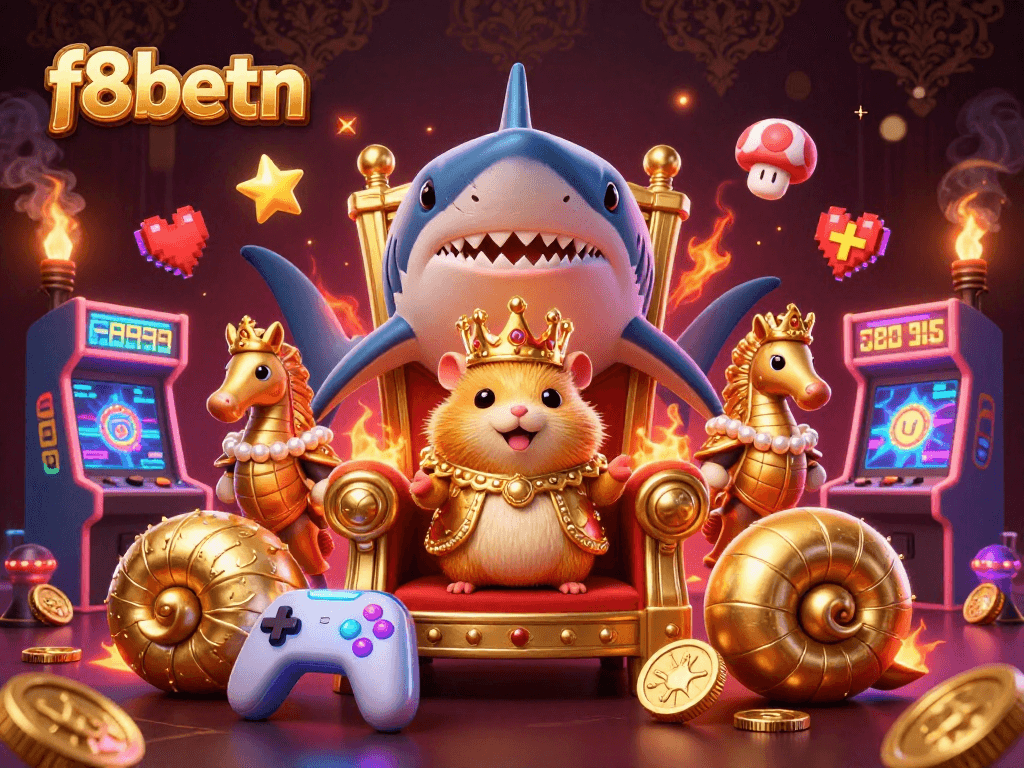 Experience thrilling action at f8betn with a golden hamster king in a vibrant digital casino.