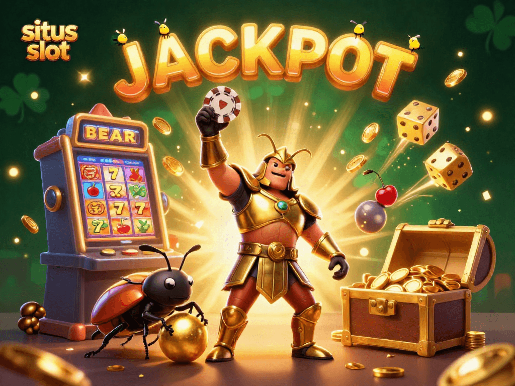 Experience winning moments at situs slot with vibrant characters, exciting jackpots, and lively casino elements.