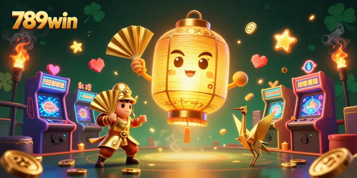 Engage in thrilling casino action with 789win, featuring golden lantern and dynamic gaming elements.