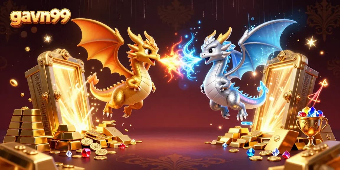 gavn99 offers thrilling cockfighting experiences, showcasing golden treasures and mystical creatures.