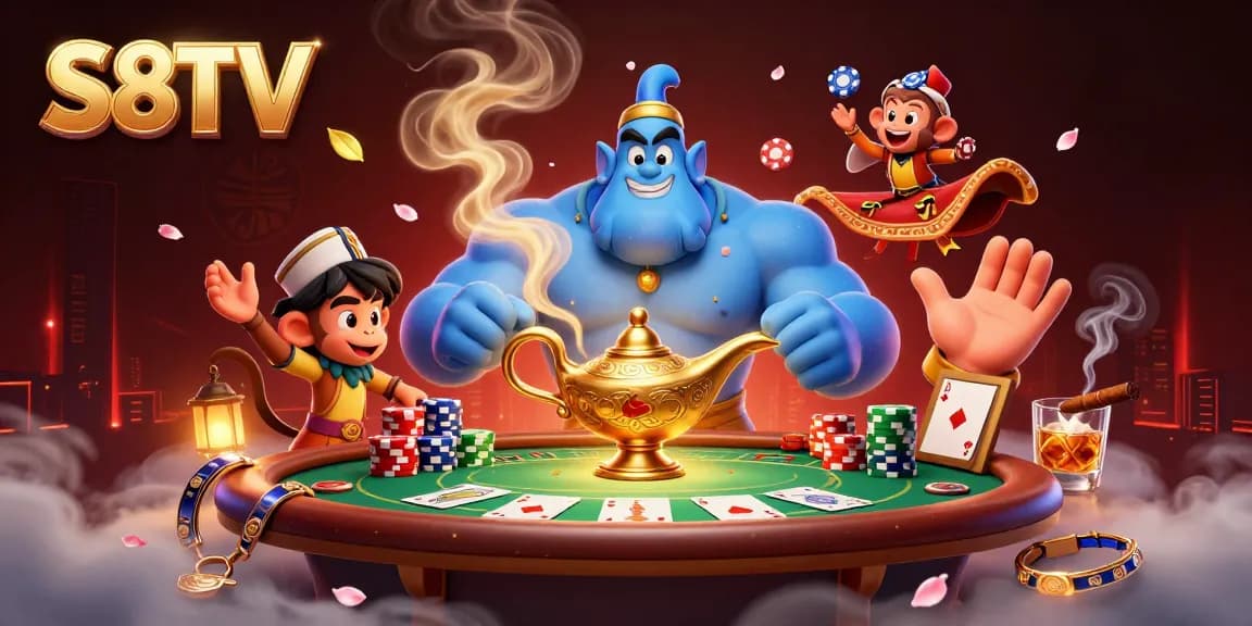 S8TV elevates your online betting with rich visuals of poker action and fun.