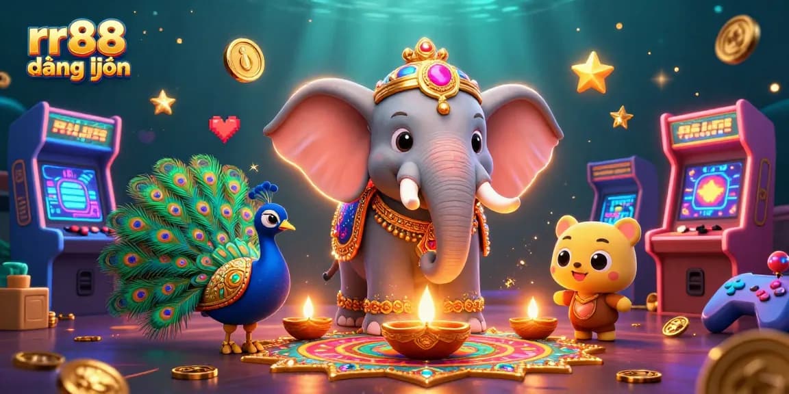 Engage with the vibrant rr88 đăng nhập experience featuring dynamic casino themes and immersive 3D illustrations.