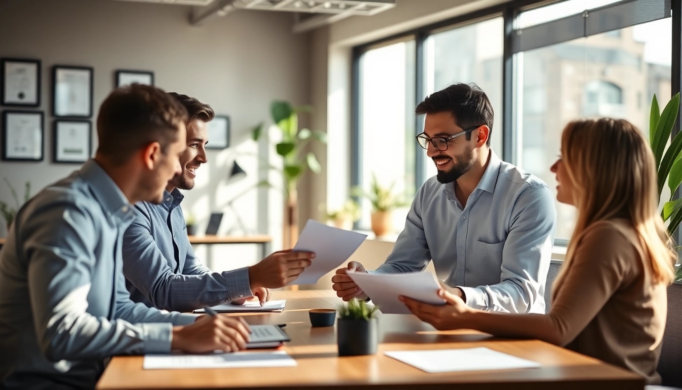 Provide reliable Title Insurance Services with a professional team in a bright office setting.