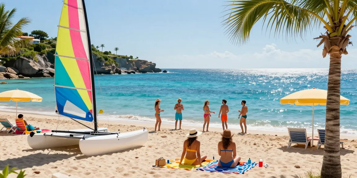 Sailing adventure at a beach resort showcasing slot deposit qris lifestyle.