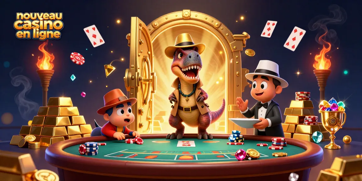 Le nouveau casino en ligne propose une scène dynamique avec un velociraptor comptable et un croupier stégosaure.