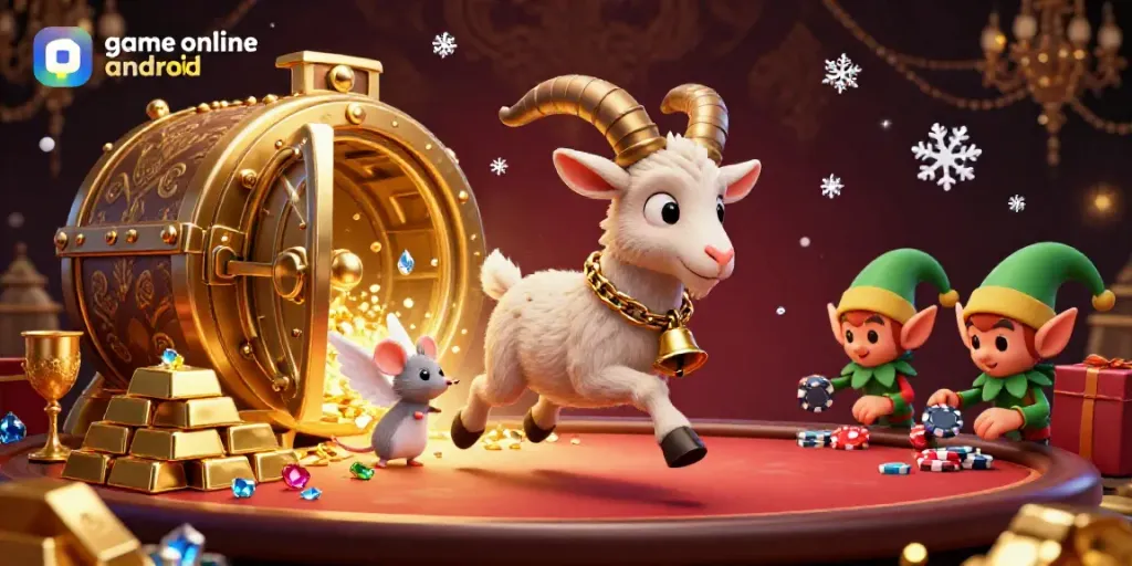Engage with thrilling gameplay in this festive casino scene inspired by game online android.