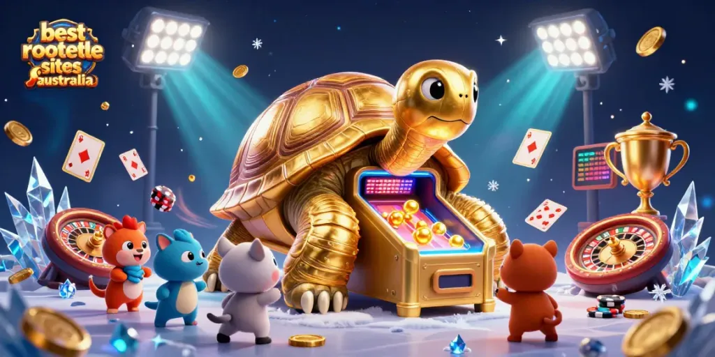 Play exciting games at the best roulette sites Australia with a vibrant casino scene and roulette elements.