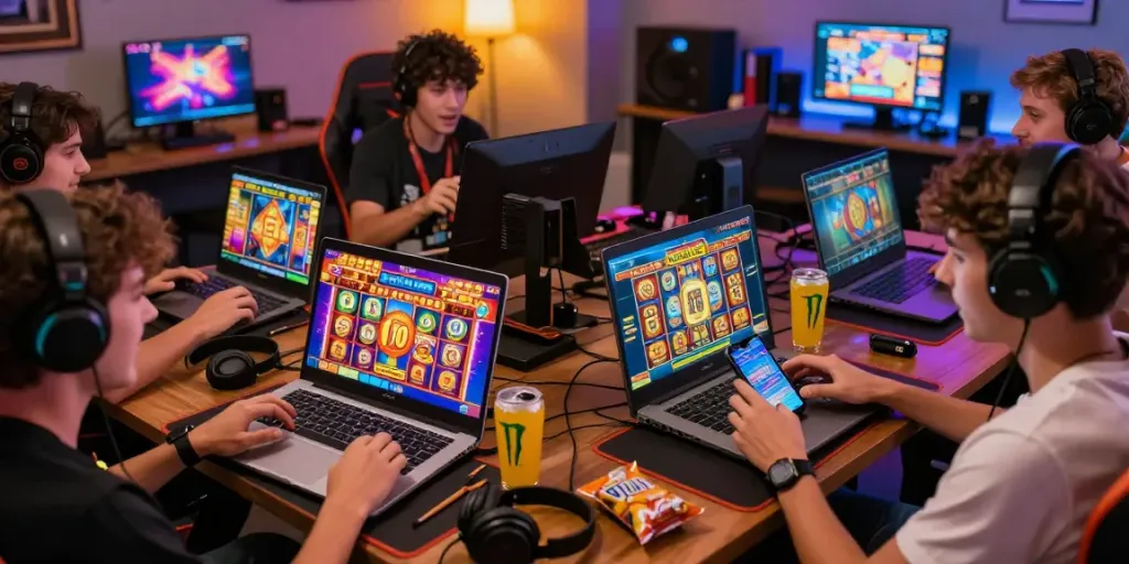 Permainan slot gacor gampang menang di perangkat mobile yang menampilkan grafis cerah dan jackpot potensial, menciptakan suasana gaming yang penuh kesenangan.