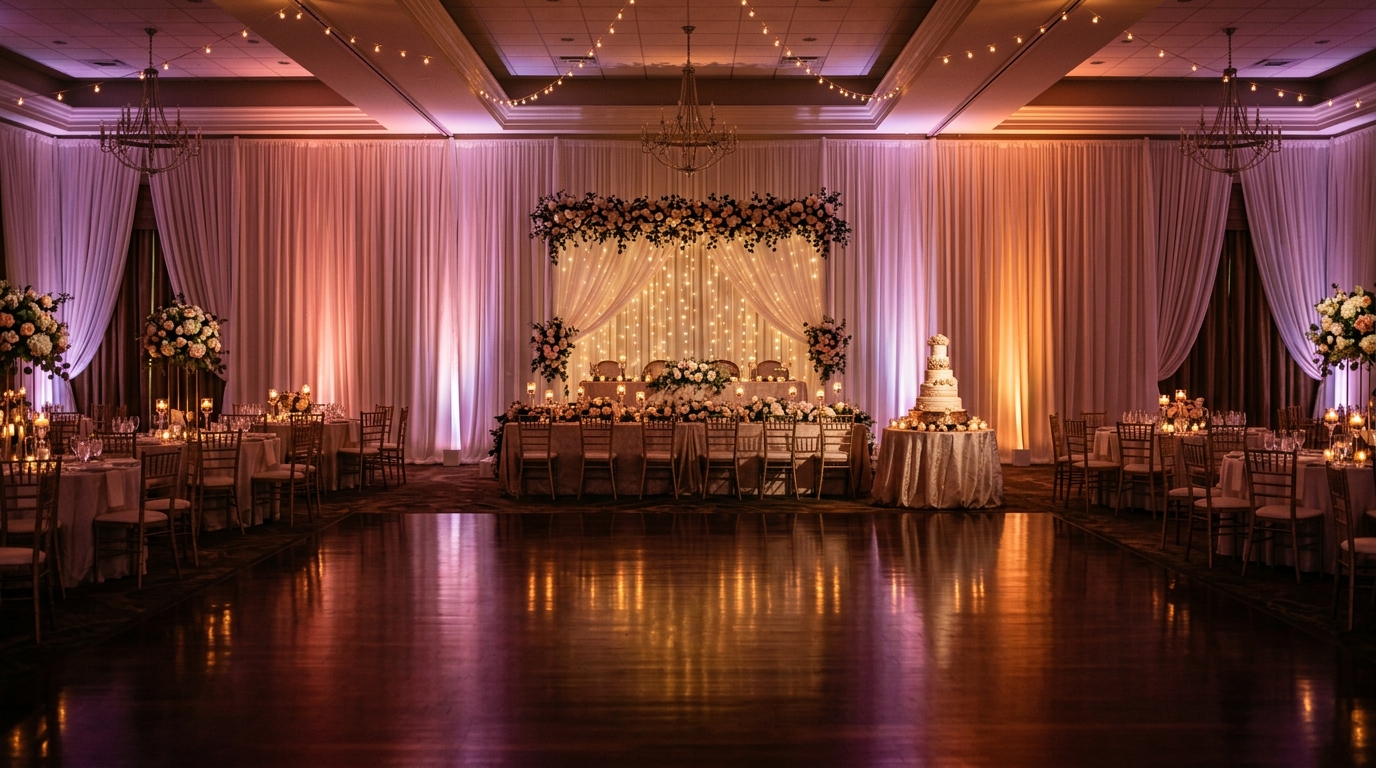 Uplighting Wedding Ideas to Highlight Key Areas