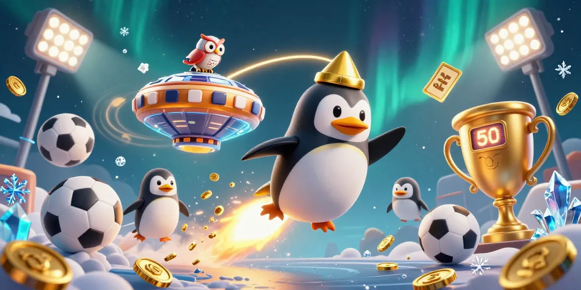 Experience oppatoto's thrilling journey with our golden penguin and casino-themed elements.