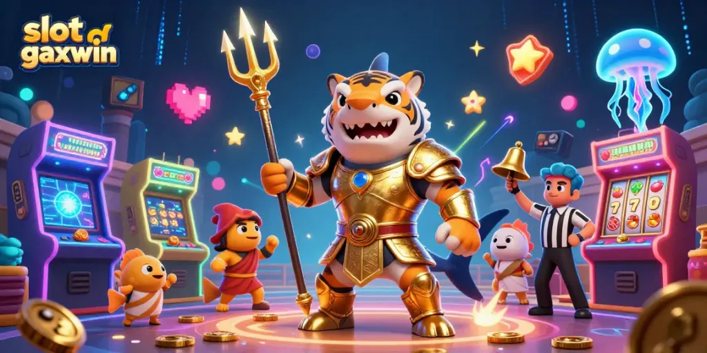 Menangkan permainan slot gacor maxwin dengan ilustrasi kasino penuh semangat dan keajaiban.