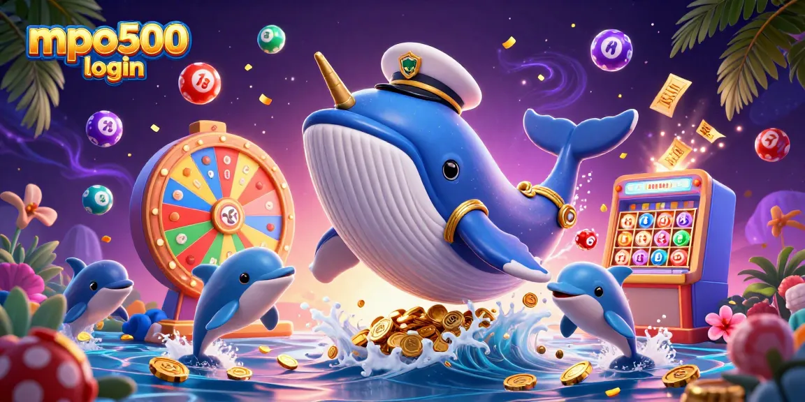 Experience the excitement of mpo500 login with dynamic 3D casino characters and game elements.
