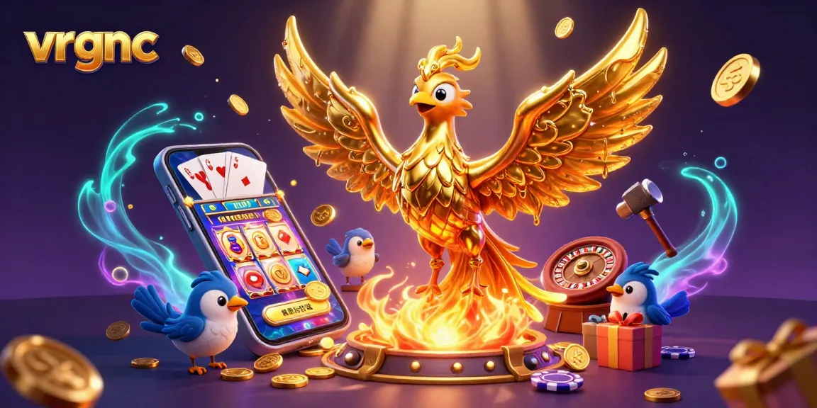 Spin to win at vrgnc with vibrant slot games, golden coins erupting everywhere!