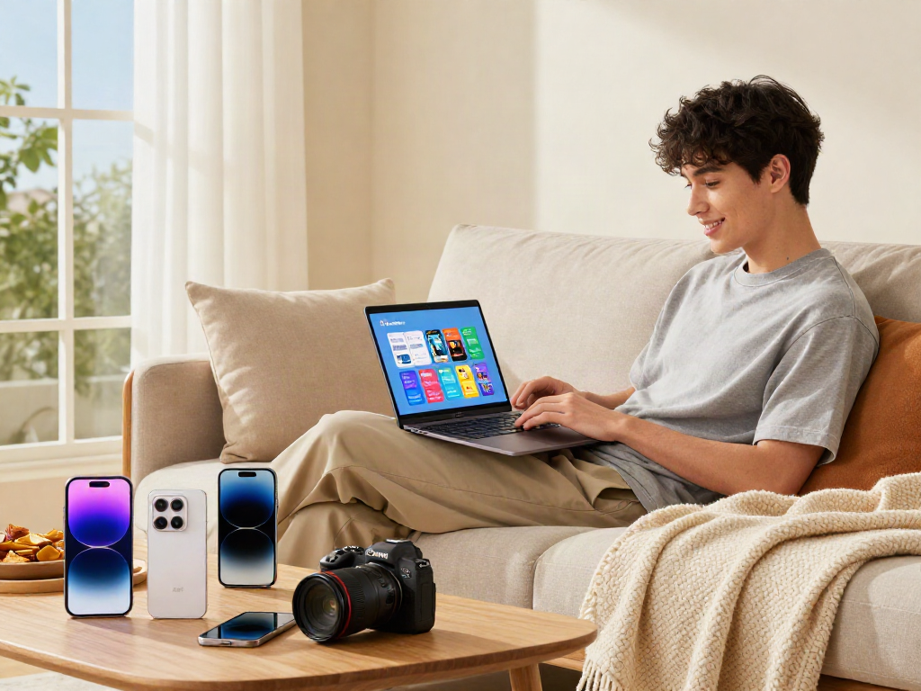 Download Pikashow Apk displayed on laptop in a cozy tech environment