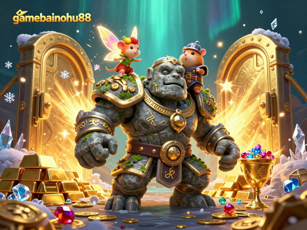Experience thrilling adventures with gamebainohu88 as you spin for treasures in a mystical scene full of riches.