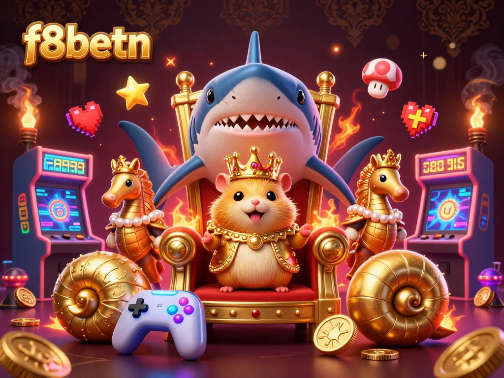 Experience thrilling action at f8betn with a golden hamster king in a vibrant digital casino.