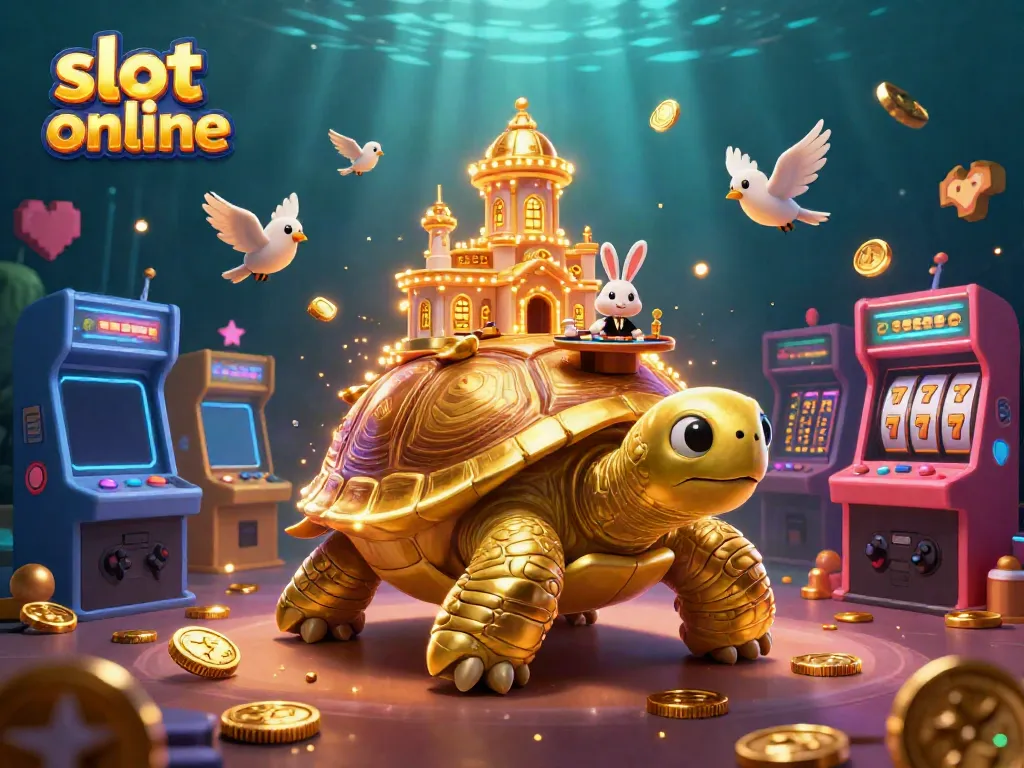 Experience exhilarating slot online adventures with animated characters and vibrant casino elements.