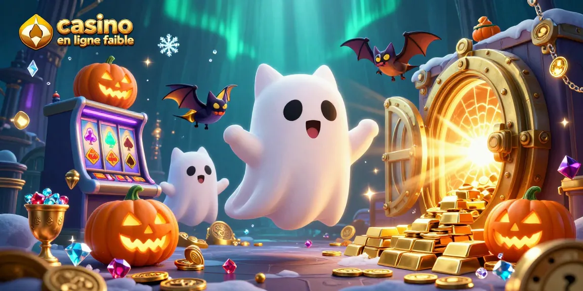 Découvrez le jeu à "casino en ligne fiable" avec un chat fantôme et des éléments de jeu captivants.